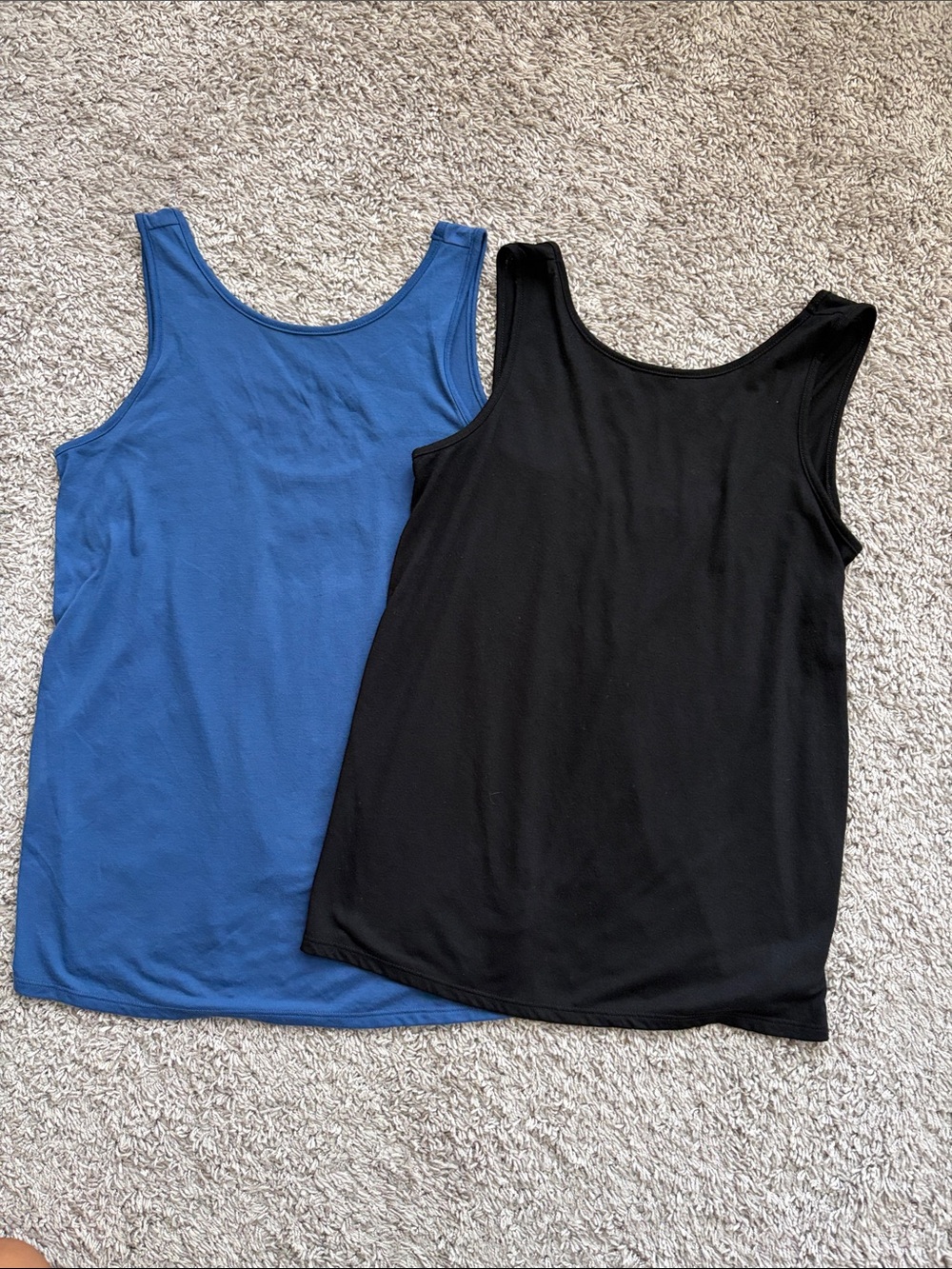 Casual open back Tank Top - Blue & Black available.